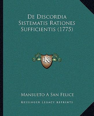 De Discordia Sistematis Rationes Sufficientis (... [Latin] 1166450074 Book Cover