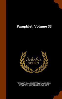 Pamphlet, Volume 33 1344954367 Book Cover