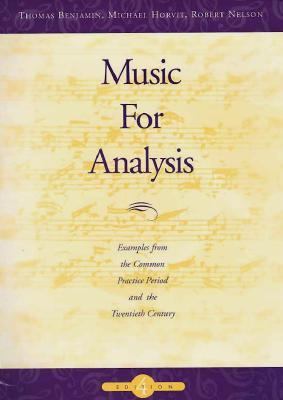 Music for Analysis: Examples from the Common Pr... 053425506X Book Cover