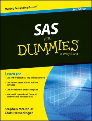 SAS for Dummies, 2ed 8126560444 Book Cover