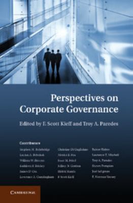 Perspectives on Corporate Governance 0511763077 Book Cover
