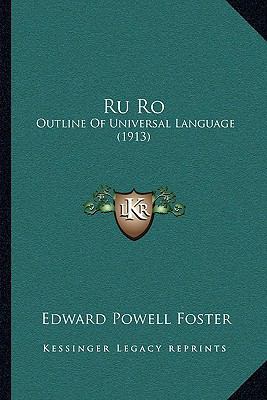 Ru Ro: Outline Of Universal Language (1913) 1164836501 Book Cover