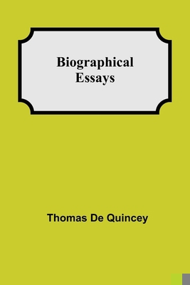 Biographical Essays 9354941583 Book Cover