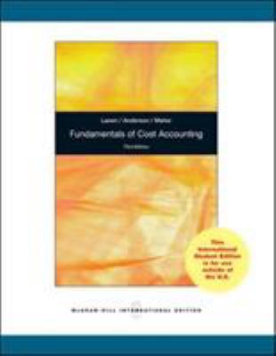 Fundamentals of Cost Accounting. 0071220968 Book Cover