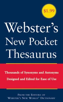 Webster's New Pocket Thesaurus 0470177829 Book Cover