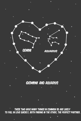 2020 The Astrology of Love between Gemini and Aquarius horoscope,love, relationship and compatibility: Lined Notebook / journal gift, 110 pages, 6x9 inches, matte finish cover