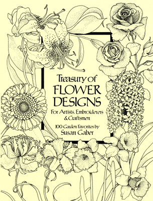 Treasury of Flower Designs for Artists, Embroid... B003B0994E Book Cover