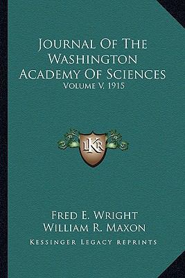 Journal Of The Washington Academy Of Sciences: ... 1163252506 Book Cover