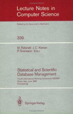 Statistical and Scientific Database Management:... 354050575X Book Cover