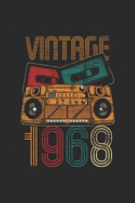 Vintage 1968: Blank Lined Notebook – Journal for Birthday Gift Idea
