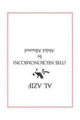 Al Azif: The Necronomicon [Semitic] 1587150433 Book Cover
