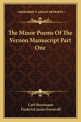 The Minor Poems of the Vernon Manuscript Part One 1163118427 Book Cover