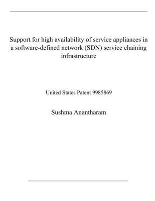 Support for high availability of service applia... B08RGVMX4K Book Cover