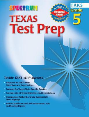 Texas Test Prep, Grade 5 (Spectrum) 0769630251 Book Cover