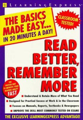 Read Better, Remember More 1576850609 Book Cover