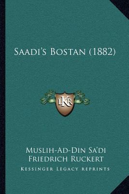 Saadi's Bostan (1882) [German] 1166992624 Book Cover