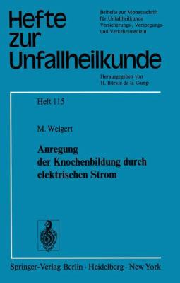 Anregung Der Knochenbildung Durch Elektrischen ... [German] 3540065113 Book Cover