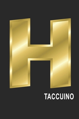 H Taccuino: H Taccuino monogramma lettera H, A4, (15,2 x 22,9 cm) 120 pagine a righe, pagine bianche, Copertina flessibile, ALFABETO (Italian Edition)