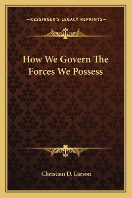 How We Govern The Forces We Possess 1162816155 Book Cover