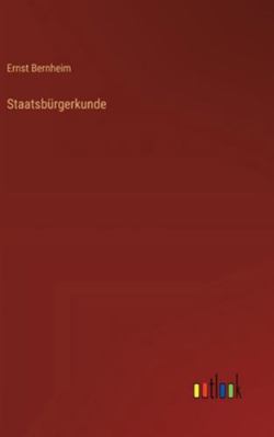Staatsbürgerkunde [German] 336838032X Book Cover