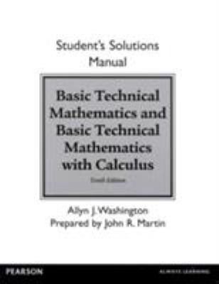 Student Solutions Manual for Basic Technical Ma... 0133253511 Book Cover