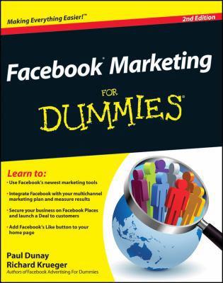Facebook Marketing for Dummies 0470923245 Book Cover