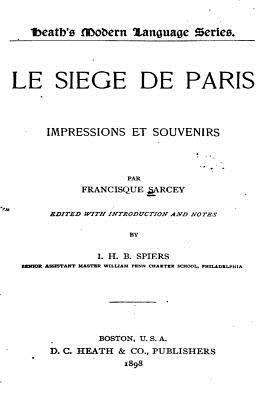 Le Siège de Paris [French] 1534919805 Book Cover