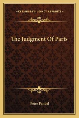 The Judgment Of Paris 1163227323 Book Cover