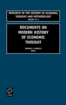 Documents on Modern History of Economic Thought 0762309989 Book Cover