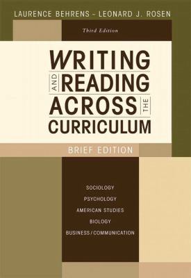 Writing and Reading Across the Curriculum 0205622291 Book Cover