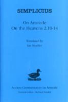 On Aristotle on the Heavens 2.10-14 0715633422 Book Cover