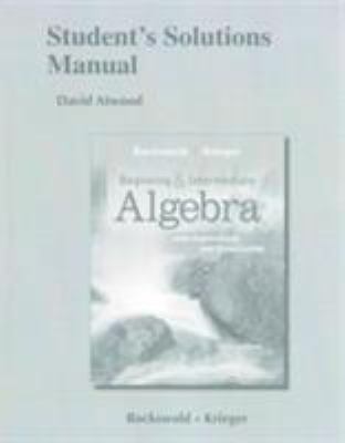 Student's Solutions Manual for Beginning and In... 032175655X Book Cover