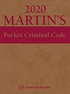 Pocket Criminal Code 2020 0779890337 Book Cover