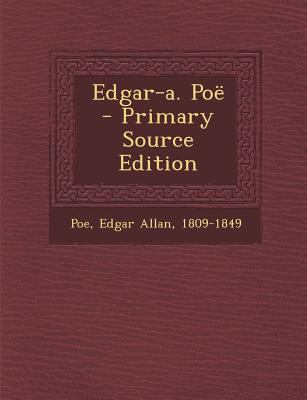 Edgar-A. Poe [French] 1294075268 Book Cover