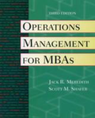 Operations Management for MBAs with Crystal Bal... 0470096934 Book Cover