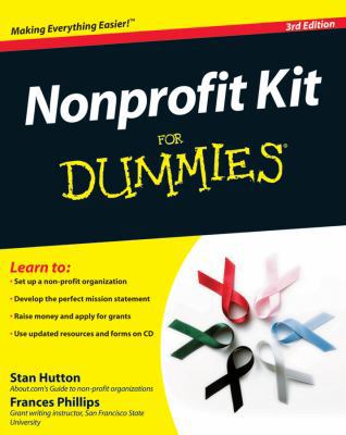 Nonprofit Kit for Dummies [With CDROM] 047052975X Book Cover
