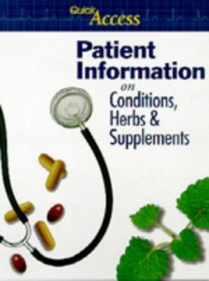 Patient Information : On Conditions, Herbs and ... B01A96X4E8 Book Cover