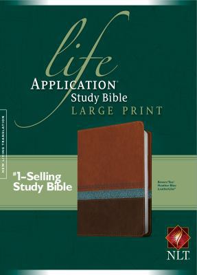 Life Application Study Bible NLT, Large Print [Large Print] 1496417887 Book Cover
