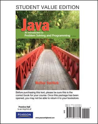 Student Value Edition for Java: An Introduction... 0132773333 Book Cover