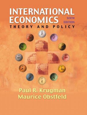 International Economics: Theory and Policy (6th... 0201770377 Book Cover