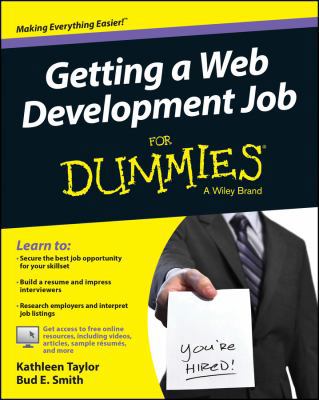 Getting a Web Dev Job For Dummies 1118967763 Book Cover