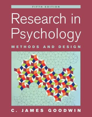 Research in Psychology: Methods and Design 0471763837 Book Cover