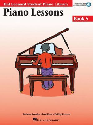 Piano Lessons Book 5 Book/Online Audio [With CD... 0634031228 Book Cover