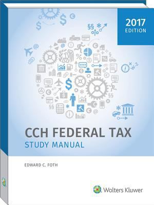 Federal Tax Study Manual (2017) 0808043595 Book Cover