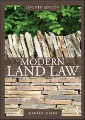 Modern Land Law 0415577446 Book Cover
