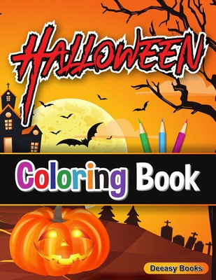 Halloween Coloring Book: Cute Halloween Colorin... B091WGH8JV Book Cover