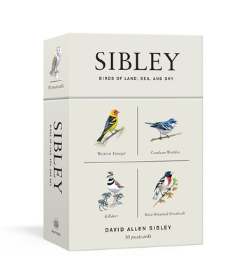 Sibley Birds of Land, Sea, and Sky: 50 Postcards 1524761826 Book Cover