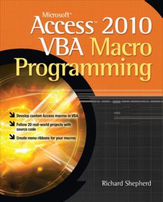 Microsoft Access 2010 VBA Macro Programming 0071738576 Book Cover