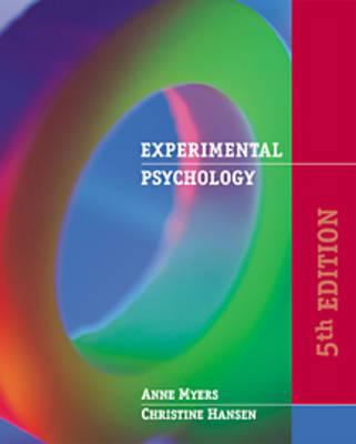 Experimental Psychology (with InfoTrac) 0534560083 Book Cover
