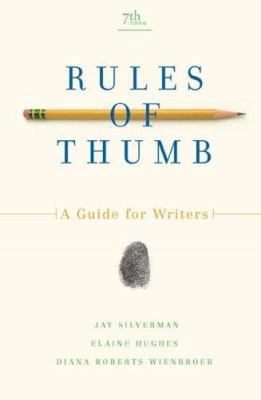 Rules of Thumb: A Guide for Writers 007353319X Book Cover